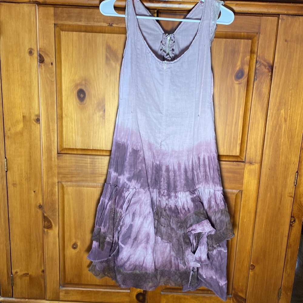 Monoreno Womens Boho Purple Zip Up Dress